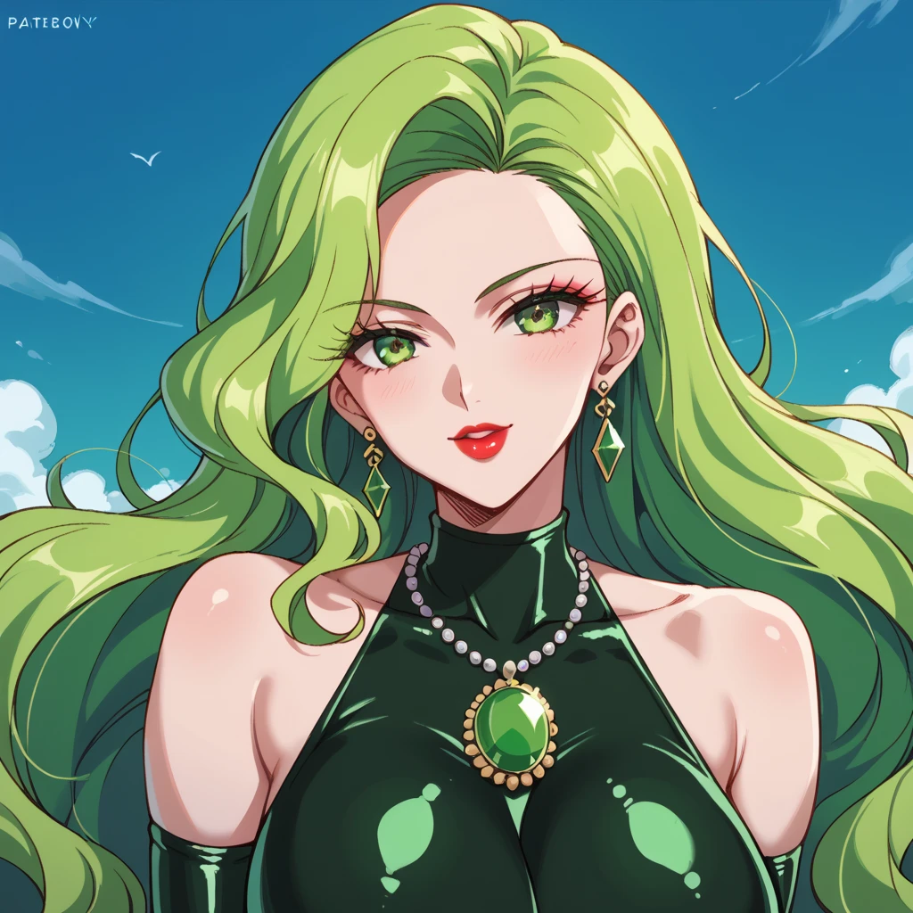 1 girl,solo, middle earth, Alchemist Mixing together volatile chemicals to create powerful explosives, Goddess, Tall, Thin, Oval Face, Olive Skin, White Hair, hazel Eyes, [[Curved Nose]], Pouty Lips, Round Chin, Long Hair, Wavy Hair, Tapered Afro, saggy breasts, Stud earrings, green sheer lipstick, A desert oasis, with shimmering pools of crystal-clear water and palm trees swaying in the breeze, Tolkien