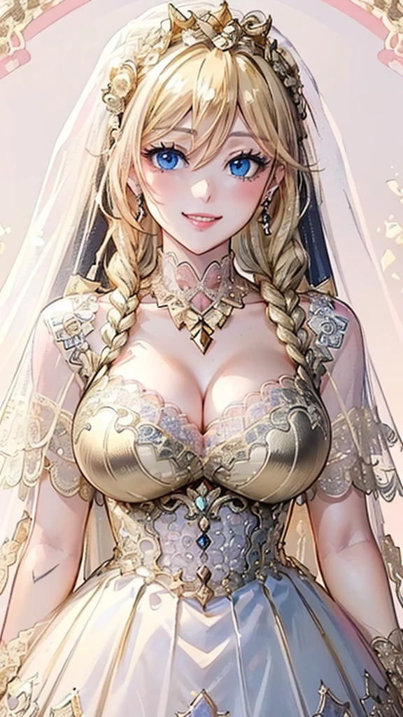((anime artstyle)),(Masterpiece),(Best Quality), (Super Detail),((Very Delicate and Beautiful)),cinematic lighting,1 girl,((full body portrait)),((standing in garden)),((solo)),(((1 fairytale princess in gorgeous embroidery and jeweled extremely gorgeous cinderella ballgown with voluminous full length hoop skirt))),an hourglass waist,padded and corseted bodice,(((huge crinoline hoopskirt))),long train,((gorgeous embroidery and jeweled)),voluminous frills,See-through,(gorgeous embroidery and beautiful lace),(((extremely gigantic tits,skindentation))),cleavage,((large amount of straight hair,extremely voluminous Straight long Hair,Very Long Straight Hair)),(finely detailed face and eyes),clear pupil,extremely gorgeousfull hair ornament,(bling-bling jeweled extremely gorgeousfull tiara),(bling-bling gorgeous gemstone jewelry),gorgeous long veil,((ultra long gloves)),(beautiful background),(full body),((gorgeous embroidery and jeweled extremely gorgeous cinderella ballgown with voluminous full length hoop skirt))