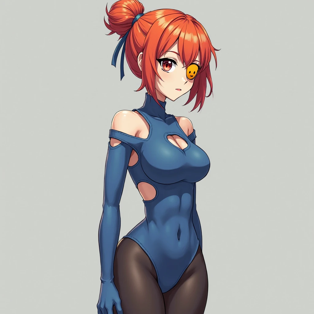 (((masterpiece、Highest image quality、highest quality、highly detailed unity 8kwallpaper)))、((Illustration of one girl))、(((beautiful girl)))、((orange hair、side ponytail、sidelocks:1.3、orange eyes))、(((stocky build:1.2, thickset physique:1.3, muscular legs, broad shoulders:1.3, solid chest:1.2)))、swimsuit、sandy beach