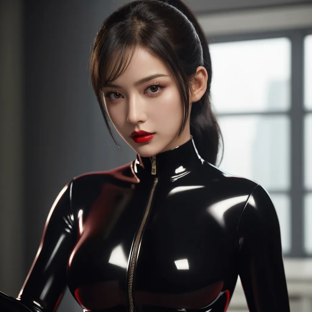 Catwoman red eyes,Short English,Black Cat。Real anime,Master Level