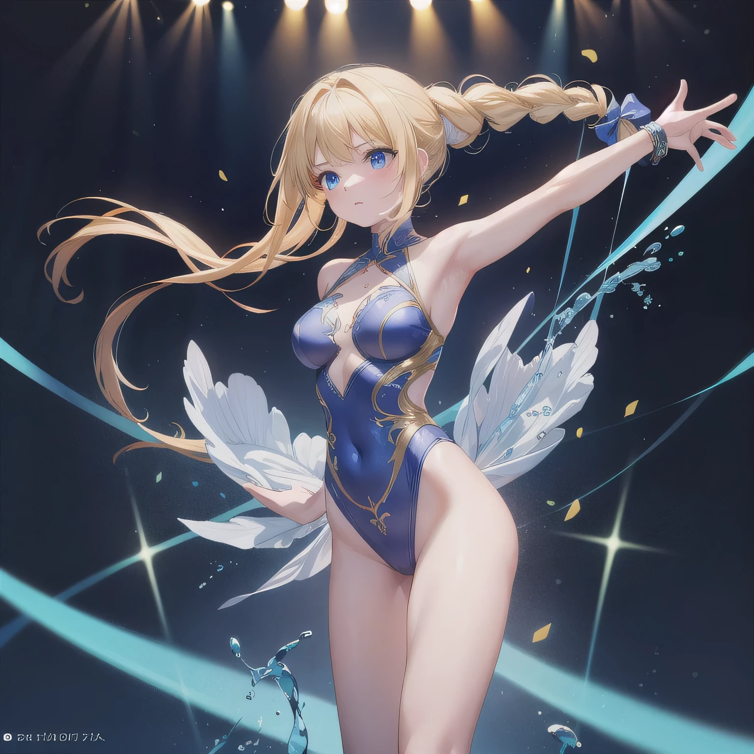 (ultra detailed,ultra high res,detailed background),((2D)),((flat color)),((colorful)),((floating colorful water)),1girl,solo,looking at viewer,BREAK,shingeki no kyojin, historia