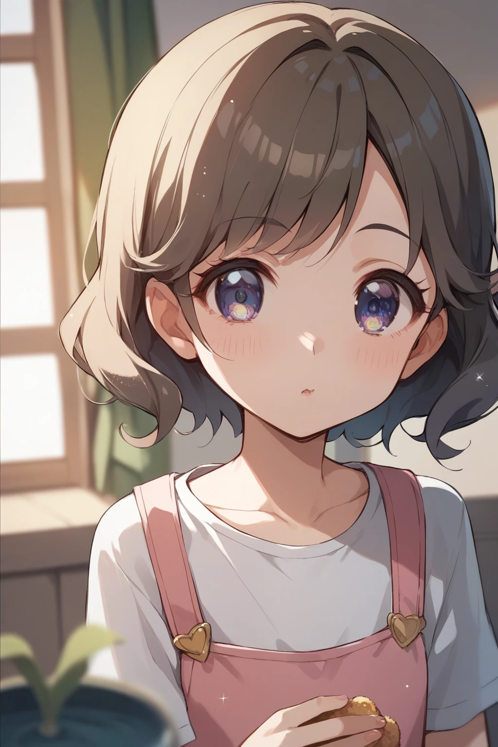 score_9, score_8_up, score_7_up, score_6_up, Source_Anime, nsfw，Little Kindergarten Girl，Rub、baby， big head，round face，skinny:1.3，Indian young girl，Pretty Cure style，fisheye lens，glitter，