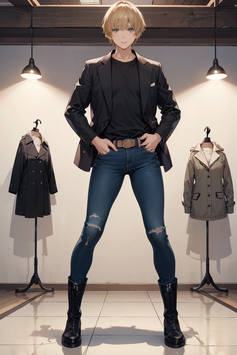 best quality, masterpiece, (realistic: 1.2), 1 man, Eren Jaeger, real life, live action, black jeans, black pants, brown hair, attack on Titan, long hair, abs, muscles, shirtless, sunset background, fitness, fit body, slim body, high definition, high quality, gigachad