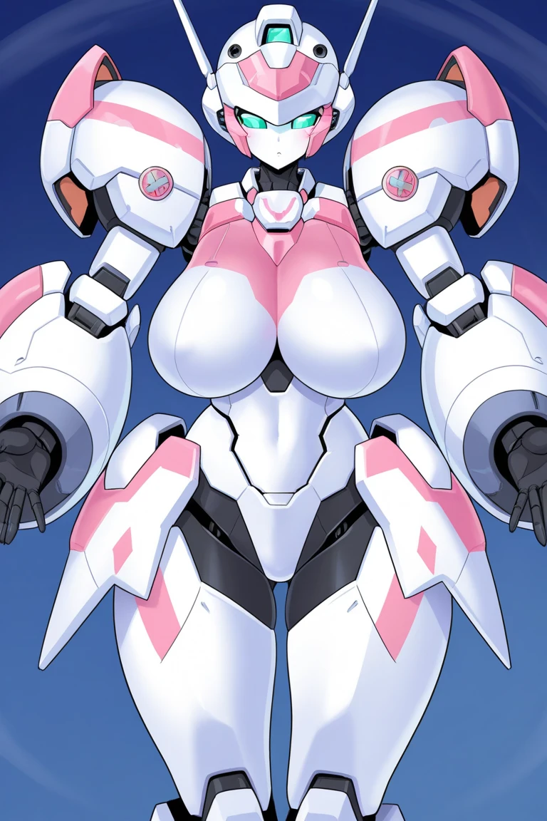 masterpiece,best quality,realistic,1girl,mature female,UltraMarie,armor,glowing,glowing_eyes,helmet,mecha,robot,twintails,yellow_eyes,huge breasts,wide hips,thick thighs,shiny clothes,(spacecraft interior),(Masterpiece :1.1, Best Quality:1.1, 16 K, High resolution), 1womanl,, Ultra-detailed, Illustration,((ultra huge tits:1.5, ultra huge boobs:1.5, ultra huge breasts:1.5, Perfect slim body style:1.2)), hyper detailed face, ultra detailed skin texture,anime,very muscular!, muscular girl, muscular!!, oc commission, muscular!! sci-fi, strong pose, most strongest pose, thicc, super buff and cool, naked, 2 b, 2b, (sfw) safe for work, sfw version, feminine and muscular INFO