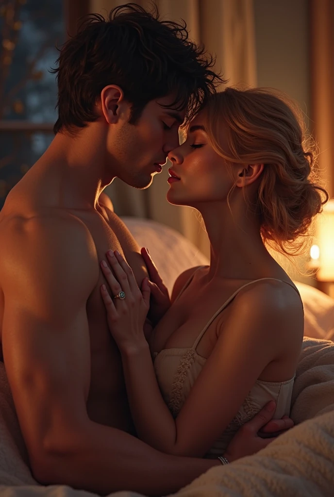 Hard sex woman in the foreground