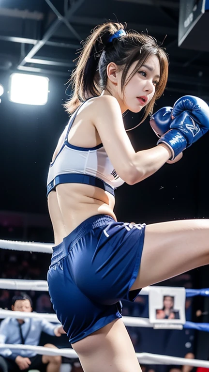 female professional wrestler down