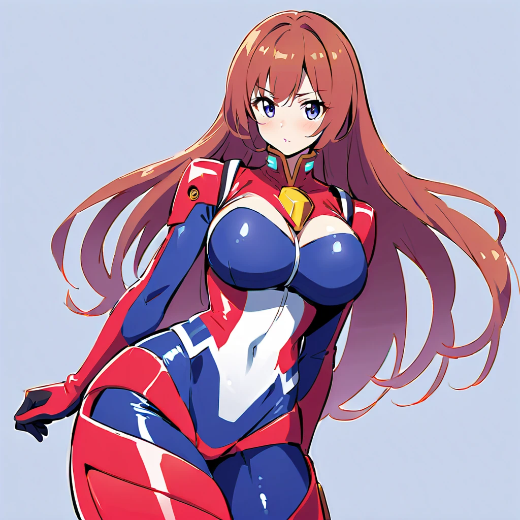 masterpiece, highest quality:1.2),8K, One Woman, alone,Shiny skin, 非常に非常にHuge breasts、Thick legs、とてもHuge breasts、Huge breasts、Are standing、Composition from the front、Smiling、Facing forward、Stand up straight, Turn your body forward、looking at the camera、Red Glasses、Pink bodysuit covering the whole body、Show your side