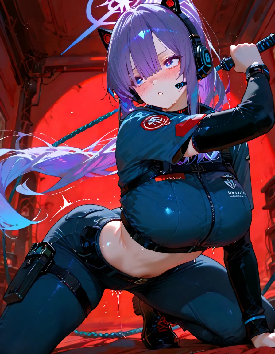 Masterpiece, hyperdetail, high resolution, Konan Naruto, akatsuki bikini, big breasts, big ass, rabrette perforation, hot tubs, cyberpunk