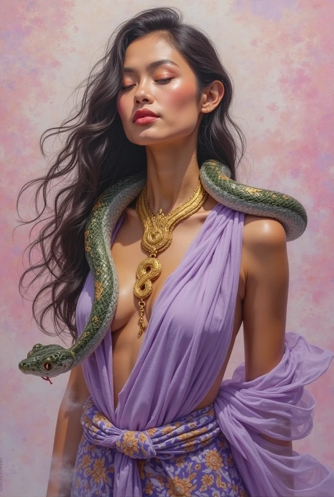 ((Realistic lighting, high quality, 8K, masterpiece: 1.3)), on the lake shore, sexual position (two full bodies), (Souad Hosni's face from Google images) (nude), (legs apart), perfect breasts, nipples hard, Cock Inside Pussy (AV Model: Flower and Snake 2005) - Realistic - S2 -