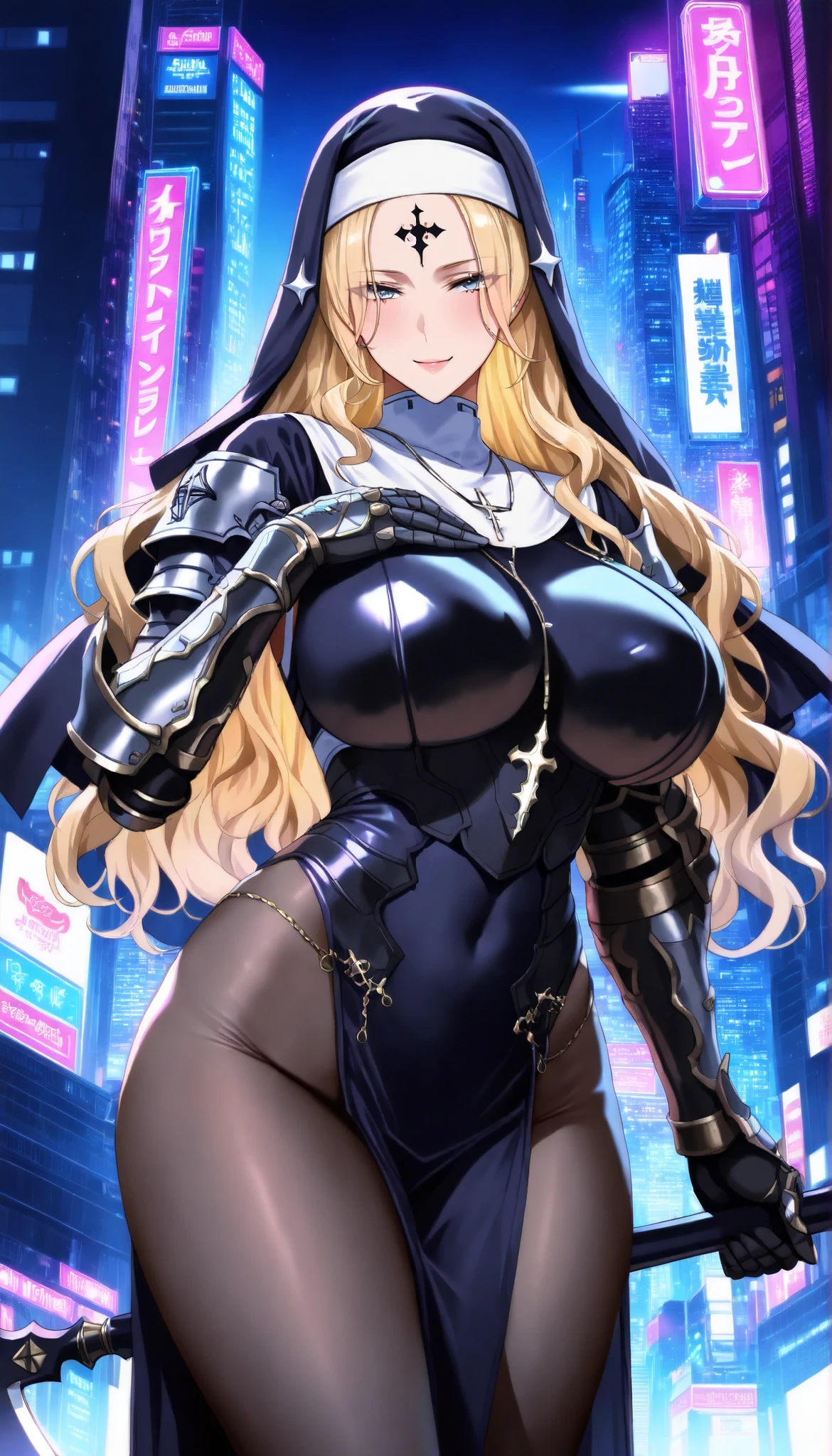 She is a tall blonde, with long golden blonde hair styled entirely in large coils. She is 30 years old and has green eyes, and wears a blue suit, always elegant. As school director, she dresses accordingly, with a seductive and imposing style. The woman looked at me with disdain, an expression of complete intimidation. Your attitude is as arrogant as it is impressive.
Your dress clings to your body, doubling its impact power when used by an attractive, confident woman. With a pretty face that doesn't fade even when you frown in annoyance, She's an impressive woman, with beautiful blonde hair and red eyes that match well. Your style is worthy of an anime, highlighting her striking presence has long golden blonde hair styled entirely in large coils