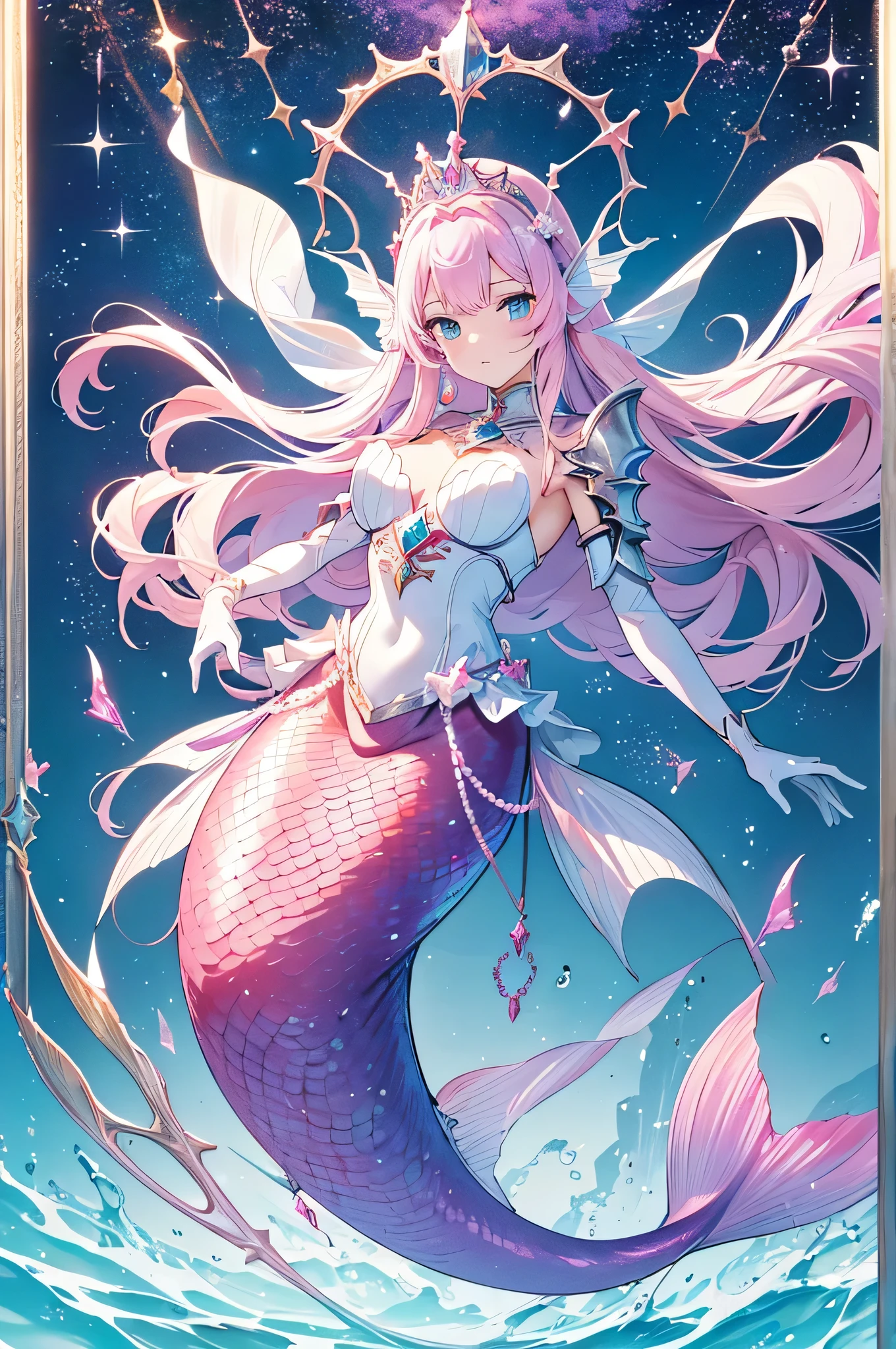 masterpiece, best quality, novel illustration, highres, 18+ mature content, sensual, intimate, emotional, passionate, romantic, sweet, endearing, innocent, pure, captivating, alluring, enticing, mysterious, enchanting, captivating, immersive, mesmerizing, dreamlike, surreal, imaginative, whimsical, artistic, avant-garde, timeless, elegant, sophisticated, chic, refined, unique, original, mesmerizing,((Mermaid Princess:1.3)),Beautiful tears