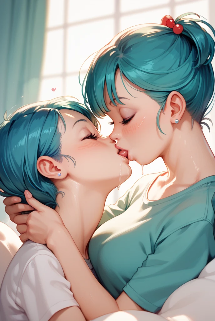 Bulma with big tits sucking a 16 year old man&#39;s penis 