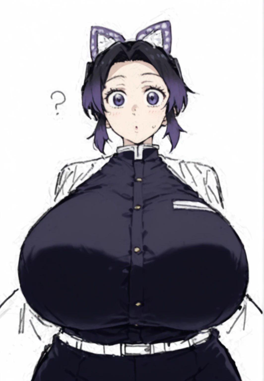 score_9, score_8_up, score_7_up, source_anime, best quality, clear face, Hinata Hyuga, Purple hair, red eyes, short ponytail hair, gigantic breasts, perfect body, standing, looking at viewer, rolling up eyes, shocked, tight sleep dress, black clothes,dynamic angle, indoor, wet clothes,blushing,embrassed,see though clothes,big boob,hands between leg, view from side,bend over,ripped clothes,detailed nipple,burst out milk,mouth opened,tongue out, peeing on dress