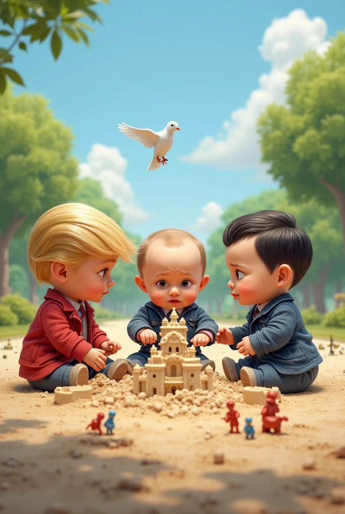 children leaders in a crib