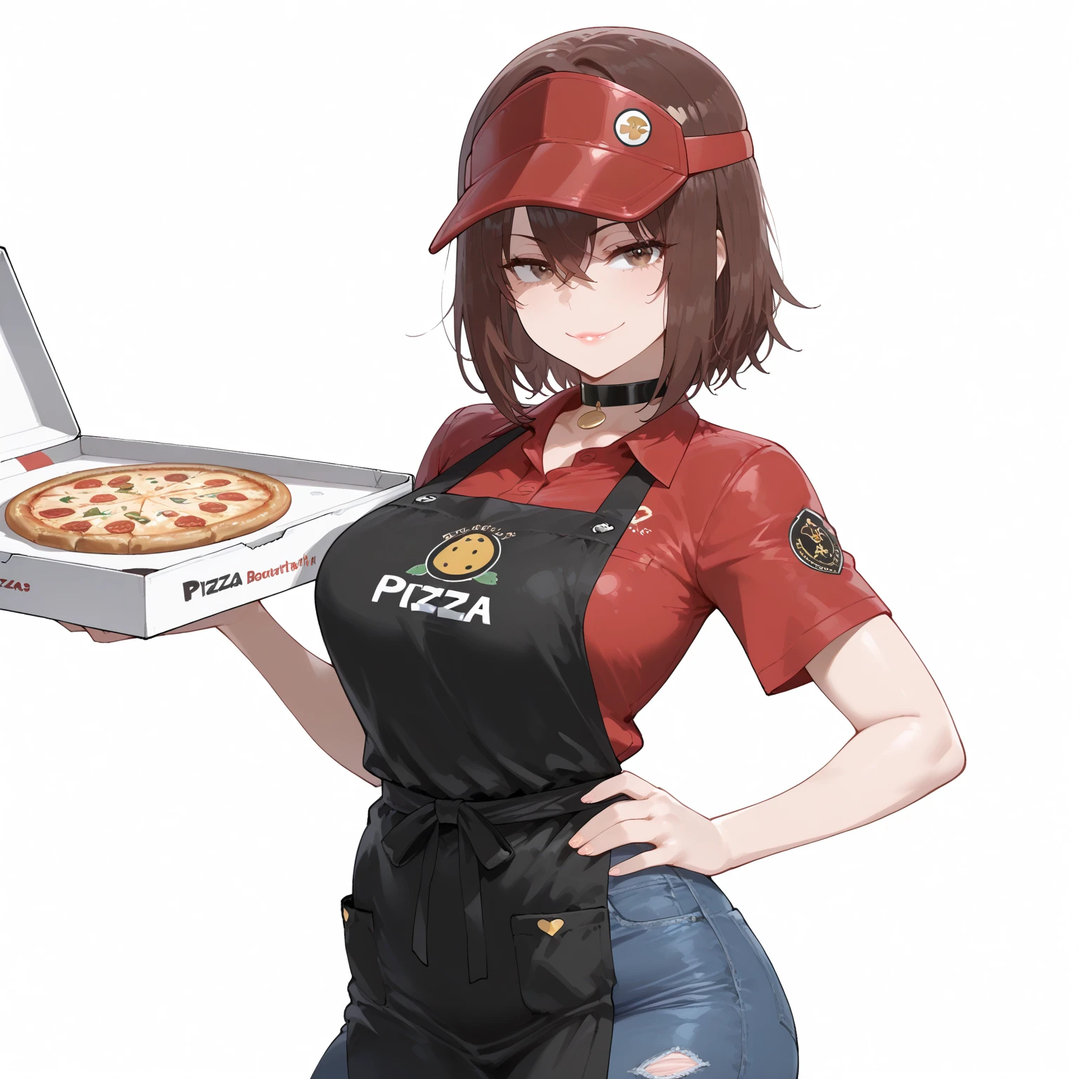 anime girl in a helmet eating pizza and talking on a cell phone, sharing a pizza, pizza!, eating pizza, eating a pizza, presenting pizza, ❤🔥🍄🌪, female protagonist 👀 :8, pizza, anime food, holding pizza, munching pizza, akane owari danganronpa, pizza is everywhere, about to consume you, glasses