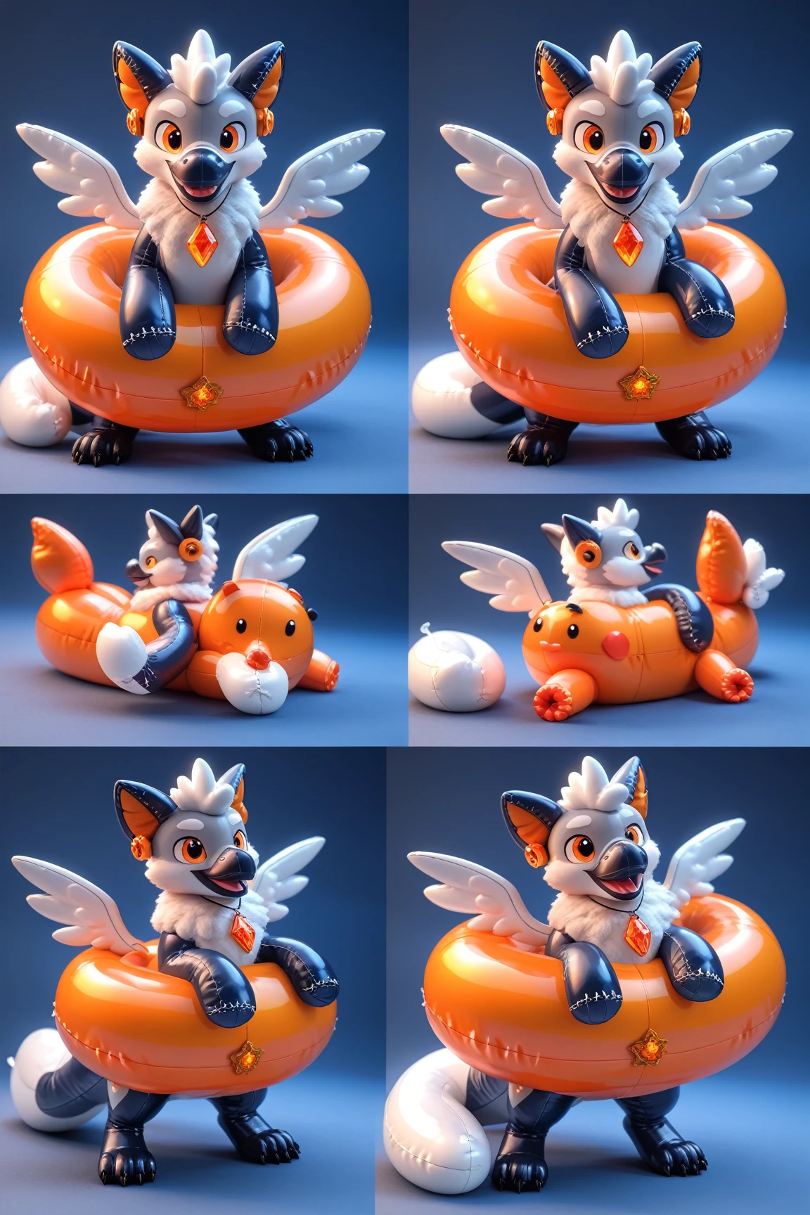 Furry fox latex