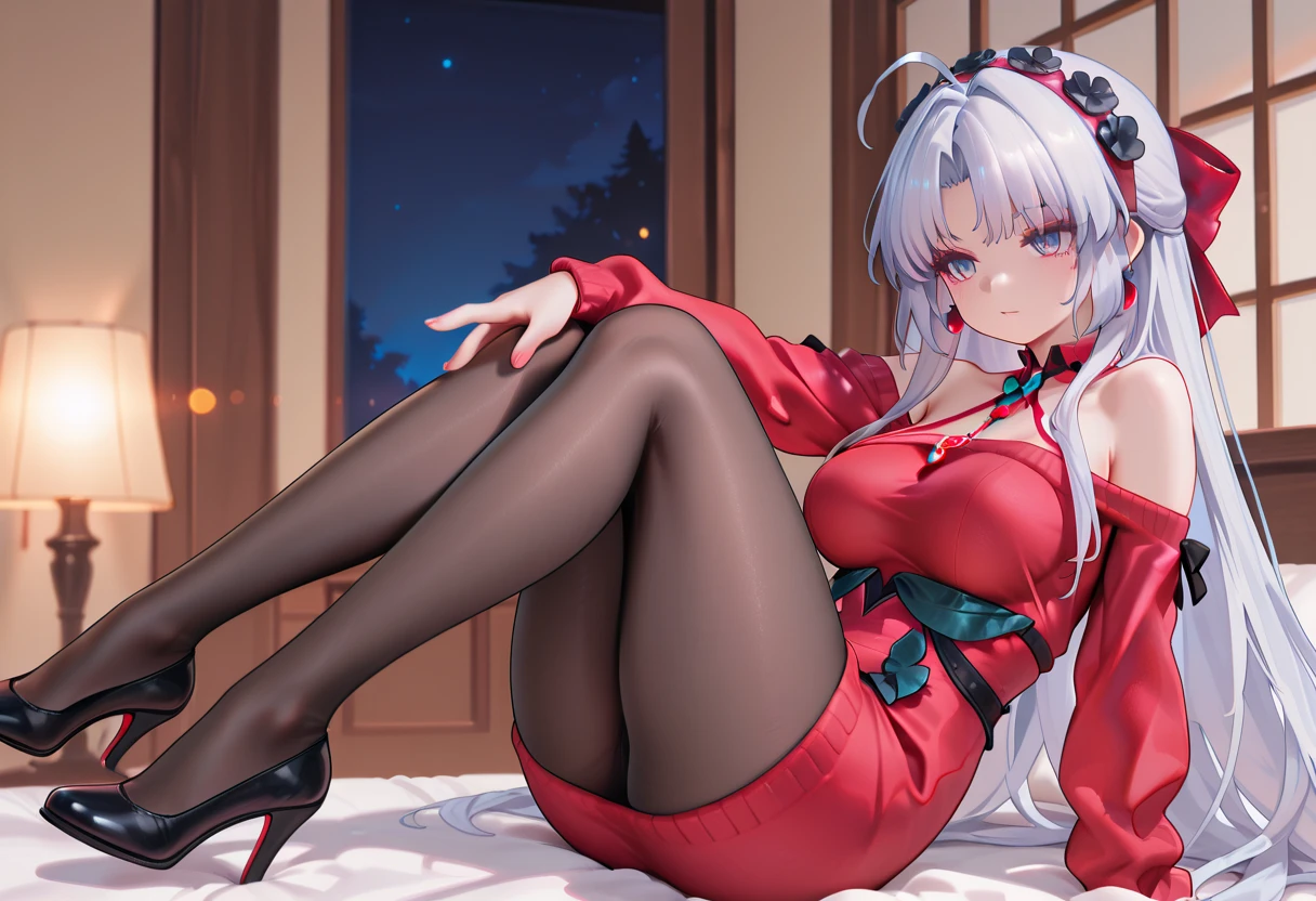 Anime girl sitting on chair, cute anime waifu in beautiful dress, azur lane style, Guweiz in Pixiv ArtStation, trending on artstation pixiv, Guweiz on ArtStation Pixiv, Anime goddess, onmyoji, trending on cgstation , anime style4 K, Guviz, perfect body, perfect breasts,((Best quality, 8k, Masterpiece :1.3)), Sharp focus :1.2, lewd face and holding a condom, ((hand between legs)), wearing legs, fishnet stockings, ((perfect face)), apron, nude, no underwear, slightly bent,hand between the legs, show pantie ,