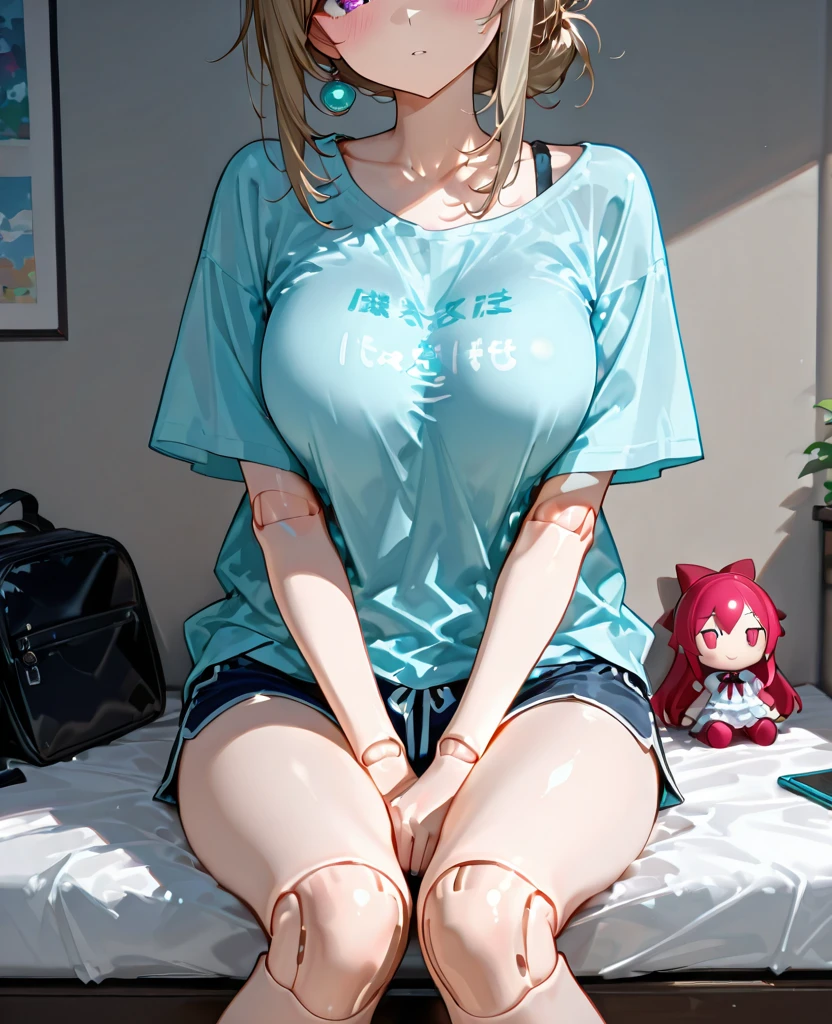 beautiful girl, {solo}, shiny skin, (long hair:1.5), (straight hair:1.3), (blunt bangs:1.6), {sideburns}, {bright pink hair color}, BREAK, {cobalt blue eyes}, BREAK, (pink goggles,on the top on head:1.2), BREAK, {{(overalls:1.6)}}, grin, (blush:1.1), dynamic pose, anime, best quality, detailed beautiful eyes, super detailed skin, detailed, caustics, (nsfw:1.9)