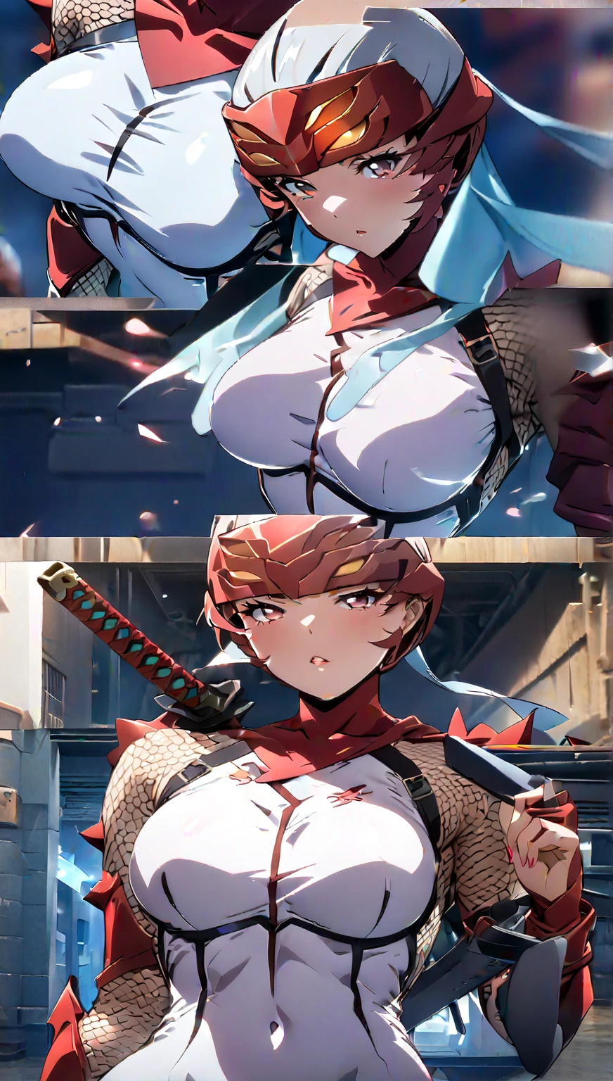 2 girls, Caitlin com a Vi, grabbing her chest