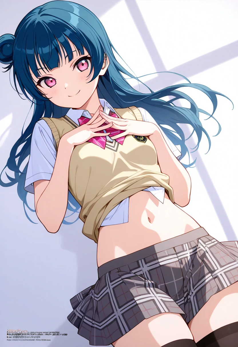 nsfw,(super fine illustration,8K CG wallpaper,best quality,extremely detailed,ultra high res,best aesthetic),(cowboy shot,from front),1girl, solo,idolmaster, ((anna mochiduki)), (16yo, beautiful girl), (beautiful green eyes),(eyeshadow),(((beautiful purple hair)))), ((midium long hair)),(ahoge),(wet hair), (shiny hair),(wet skin), (dark skin),(shiny skin),(school uniform, white collared shirt, collarbone, red long tie, checked skirt,chorker, wearing a cardigan around ),the waist),(flat chests,very small breasts),(((Leopard print bra and panty))), (sweaty body), (open clothes)),((lift bra and skirt)),(grin),(one eye closed),((Kamimei),((open mouths)), ((out tongue)),(lipstick),((fingernails)),(background classroom),Blur the background,looking down at viewer,
