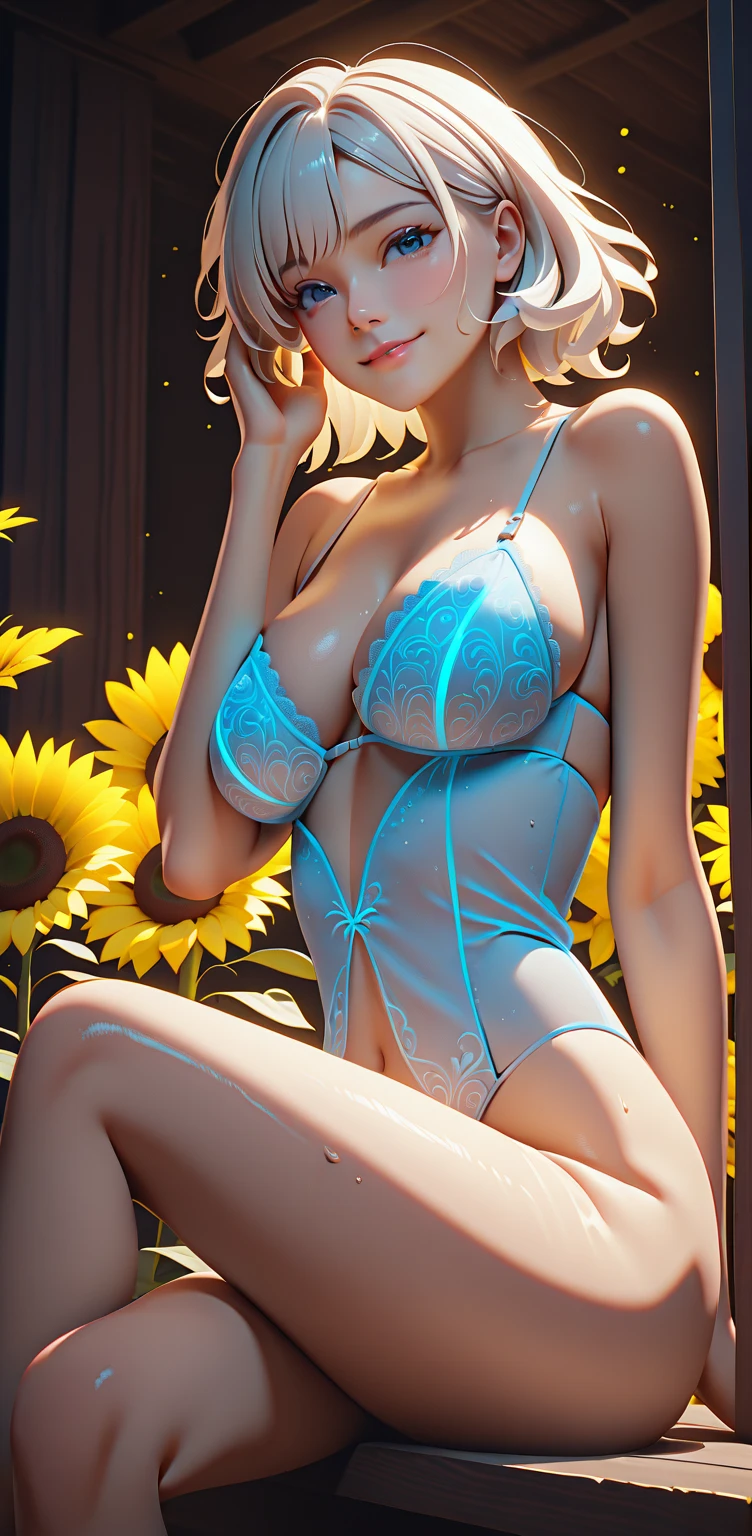 A Japanese girl with a height of 1.75 meters, dressed in João's sexy clothes, beautiful detailed eyes, beautiful detailed lips, extremely detailed face, long eyelashes, curvy body, attractive and confident facial expression, seductive pose, standing in a lush garden surrounded by colorful butterflies. The garden is filled with blooming flowers and vibrant greenery. The sunlight filters through the leaves, casting a soft, warm glow on her figure. She is wearing a revealing outfit with intricate patterns and textures that accentuate her curves. The illustration should be of photorealistic quality, with sharp focus, vivid colors, and a realistic art style. The color palette should be warm and vibrant, with a focus on rich, earthy tones. The lighting should be soft and diffused, illuminating the scene from the side and creating subtle shadows.