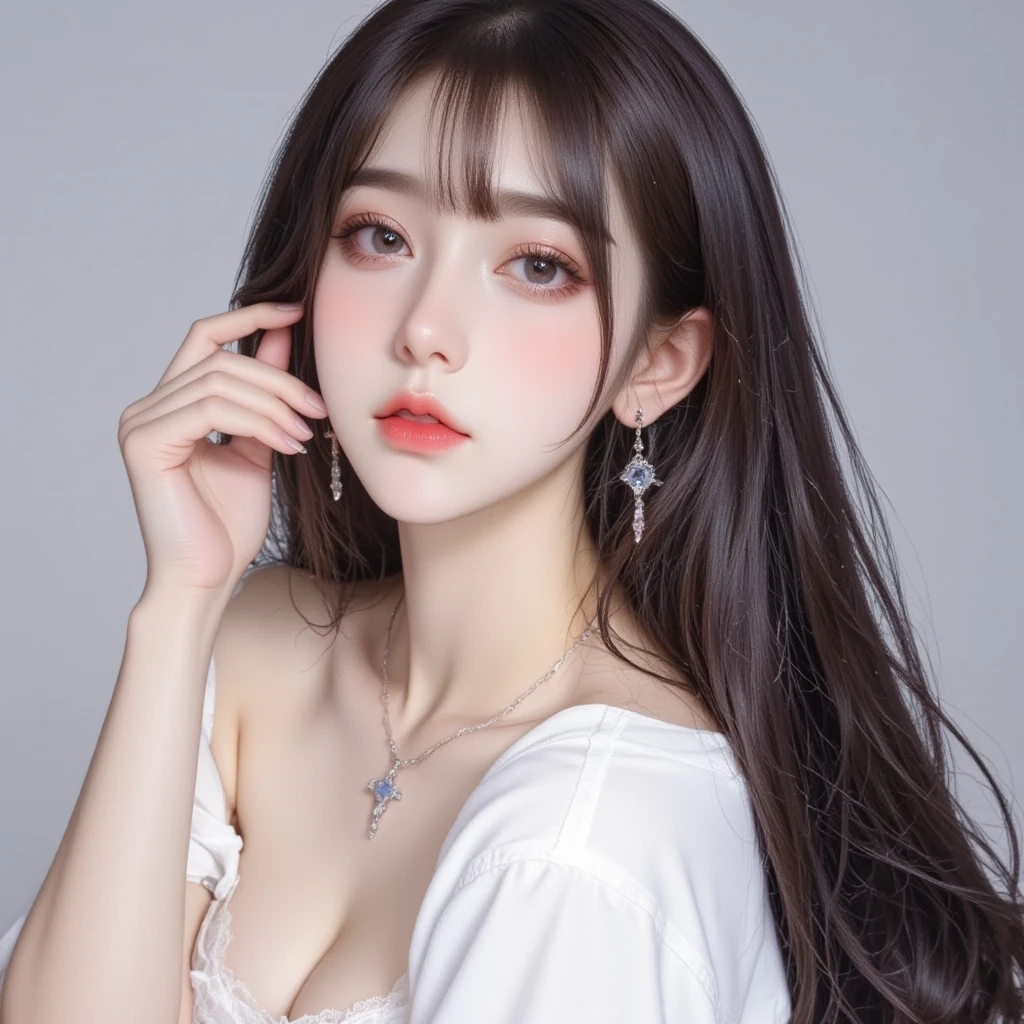 hands above your head、Beautuful Women、extremely delicate and beautiful、pureerosface_v1:0.8、Sportsbra、FULL BODYSHOT