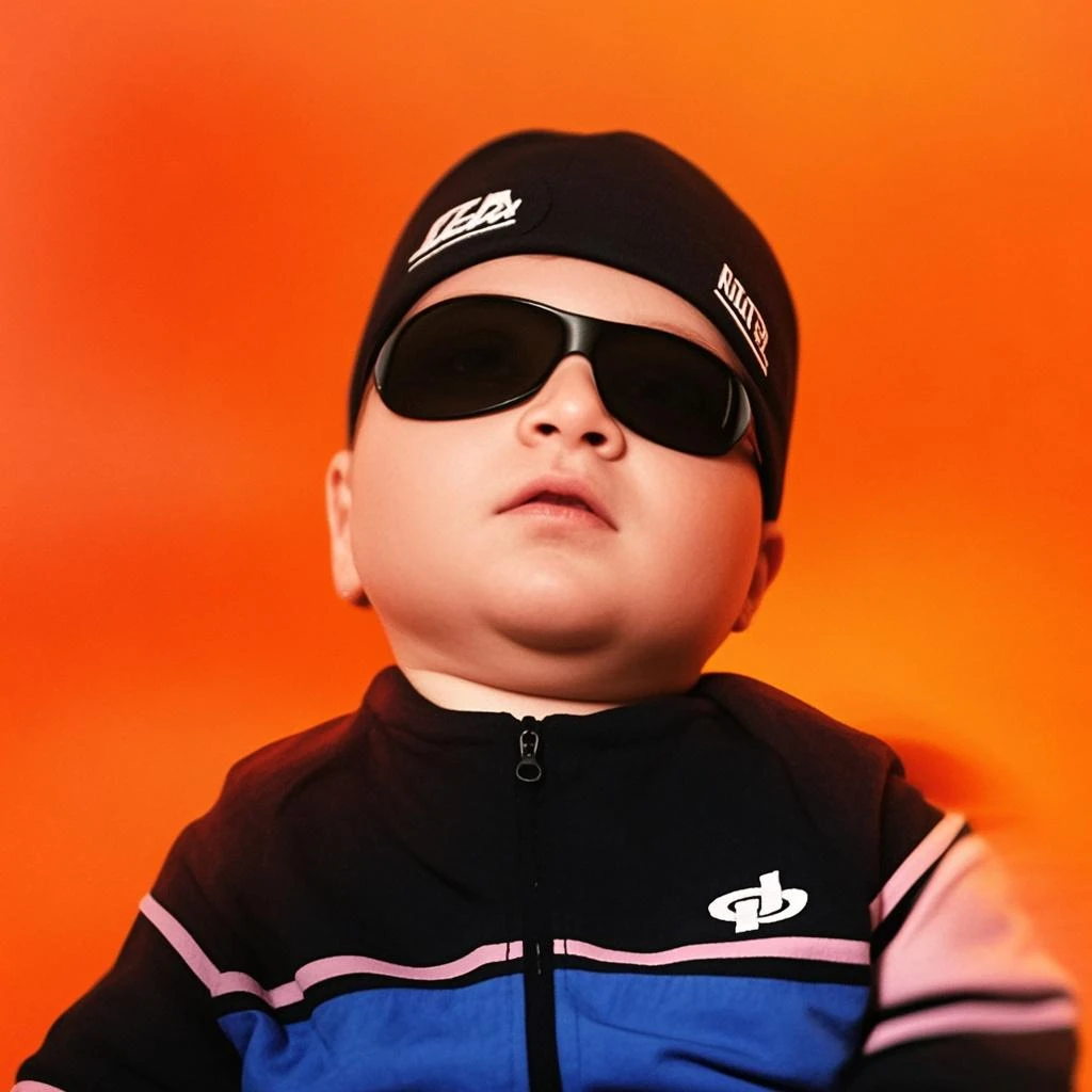 guttonerdvision4, portrait of a 3 year old boy with firm face,wearing red cap, realistic image, intricate details
