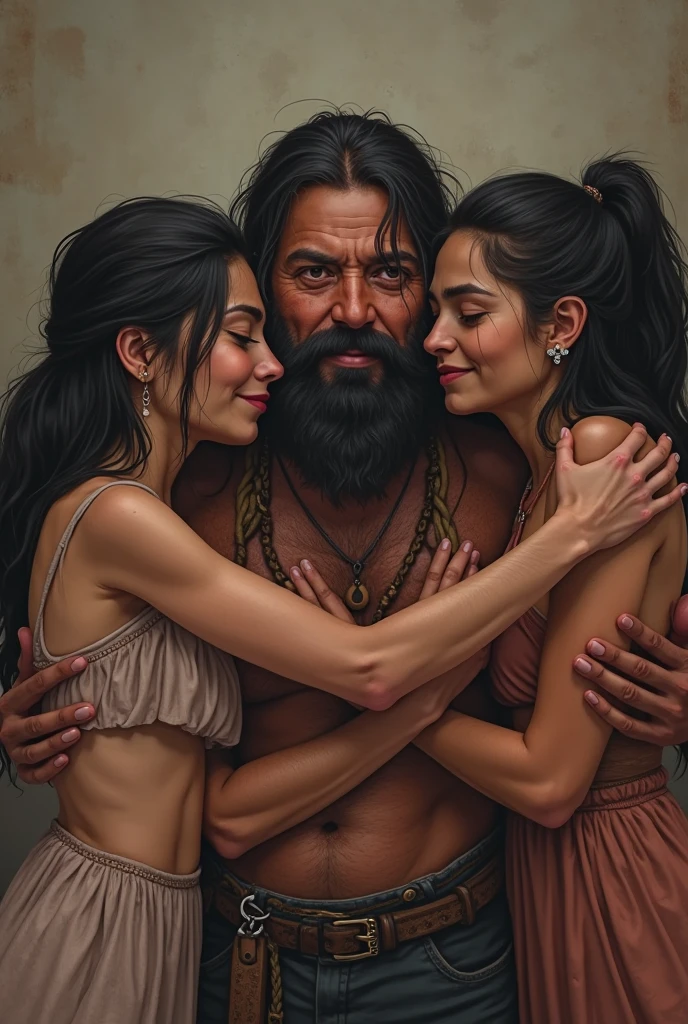 top view, 1 boy 1 girl, couple in passionate sex, holding waist and breasts, Best quality, highly detailed, masterpiece, Indian princess and prince, missionary position, showing pussy to the viewer, top angle view from above, thick muscular thighs, perfect hairy pussy with big clitoris, curvy hourglass figure, Rajkanya, naked, bald muscular man with thick long erect penis looking at girl, highly detailed penis and testes, Masterpiece, extremely gorgeous woman, matchless Beauty, portrait, Peter Paul Rubens style, Woman, middle ages, classicism, andrey atroshenko style, painting, long hair, styled hair, traditional media, realistic, figurative, fine art, detailed Art, oil on canvas, HDR, 8K, original character, high resolution, high detail, focus on the face, intricate, flawless, fluffy hair, Peter Paul Rubens style, By Peter Paul Rubens, sharp picture, avoid crown or mukut in picture,