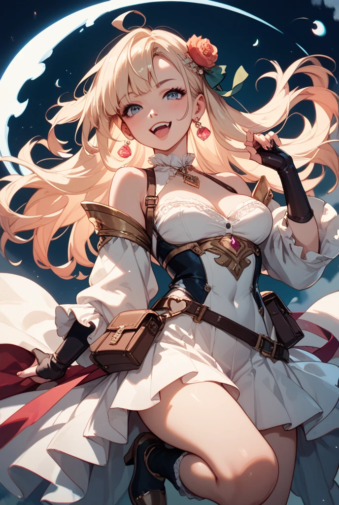 ((masterpiece)),(((bestquality))),((ultra-detailed)), ((beautiful detailed sky)), ((cinematic lighting)), depth of field, (beautiful detailed girl),detailed lighting,(beautiful detailed eyes), gigantic breast, erotic, sexy, cleavage, bare thigh, hand behind head, armpit, sweating, blush, red lip, noelledef,noellernd