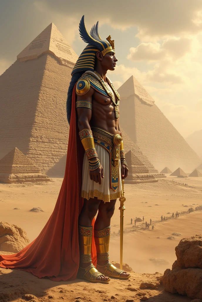 Egypt、Pharaoh、The Three Great Pyramids、The Glory of the Pharaohs、Glory of Egypt、Pharaoh、A desert、Glittering、Pharaoh