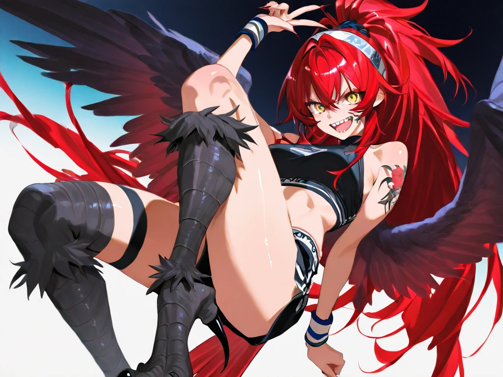 （（（masterpiece、Highest image quality、highest quality、highly detailed unity 8ｋwallpaper）））、（（Illustration of one girl））、（（（beautiful girl）））、（（red hair、Braid、sidelocks：1.4、blue eyes））、（（（stocky build：1.5, thickset physique：1.6, muscular legs, broad shoulders：1.6, solid chest：1.5）））、swimsuit、sandy beach