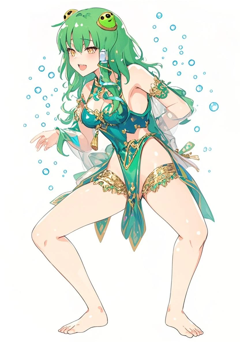 (Masterpiece), Best Quality, ultra-detailed, 1girl ( anosillus II, Slender and sexy body, Big and pretty breasts, dark green hair, long wave hair, brown eyes), a seductive face, smile, open mouth, solo, nose blush, blush, facing viewer, looking at viewer, dancer clothes, slavekini, in the livingroom, night time, dance, a seductive dancing,