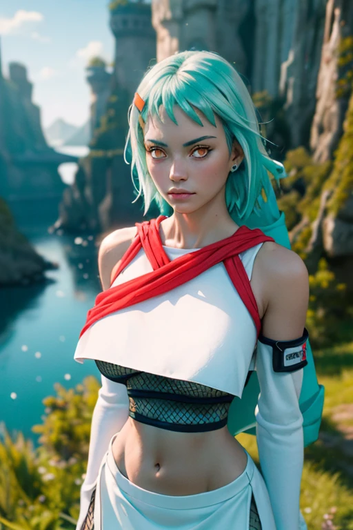 (ultra realistic,32k, masterpiece:1.2),(high detailed skin:1.1),( high quality:1.1),turquoise hair,
<lora:bulmaDragonBall:0.5>(embarrassed:1.1),(eyeliner,long lashes, mascara:1.1),turquoise eyes,green_legwear, clothes writing, number on clothing or character name, brown gloves, green scarf, fanny pack, striped dress, yellow dress, gloves, ribbon, hair ribbon, weapon, braid, boots, bag, scarf, gun, single braid, handgun, single glove, watch, braided ponytail, wristwatch, holster, holstered weapon, dragon radar, blue footwear, socks,crystal cascades, sparkling waterfalls, gemstone caverns, magical allure (blurry background:1.1),,(looking at viewer, sitting, from below:1.1),, (huge breast,large breast:1.1),<lora:add_detail:0.88>,full body,
(tenebrism:1.1),