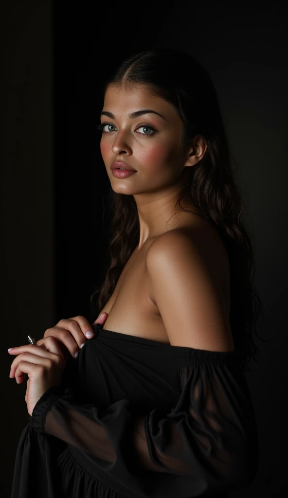 ((best quality)), ((master part)), ((ultra realistic)),(Dynamic sexy pose), obra-prima sexy 21 anos morena, ((Cabelo amarrado)), rosto detalhado impressionante, sorridente, Olhos detalhados, Antecedentes detalhados, detalhes intrincados, edge lighting, profissional, master part, Realistic, rugosidade, ultra realistic, master part, Realistic, rugosidade, ultra realistic, Fotografado em uma Canon EOS 21 , Lente 50mm , HDR, 8K resolution, Altas, High detail, foco nítido, liso, rugosidade, vida real, fotorrealismo, fotografia, 8k UHD, Corpo da ampulheta, encaixar, perfect jawline, beautiful face, clivagem, corpo esguio, Corar, ((Black lace knitted bathrobe)), inclinando-se para a frente no banheiro, ((Closeup POV))