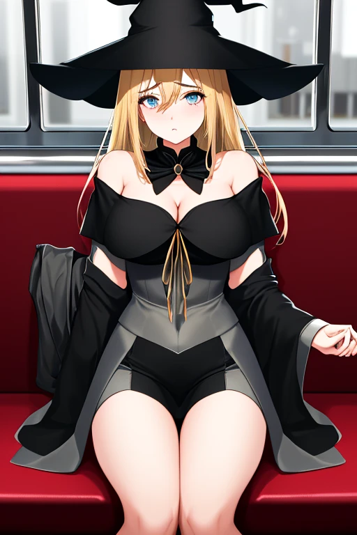 1 petite girl, lolita, yellow hair, glasses, green eyes, freckles, winking, seductive expression, blue ruffled dess, ribbons, garter-belt, stockings, skimpy dress exposing skin, holding legs apart, crotch  visible, _outline, nipple_outline, crotch dripping white thick creamy liquid, nipple_clamps, boob-window, crotch showing, bondage, straps, belts, public street, her crotch  focal point, Dynamic view, night, streetlights
