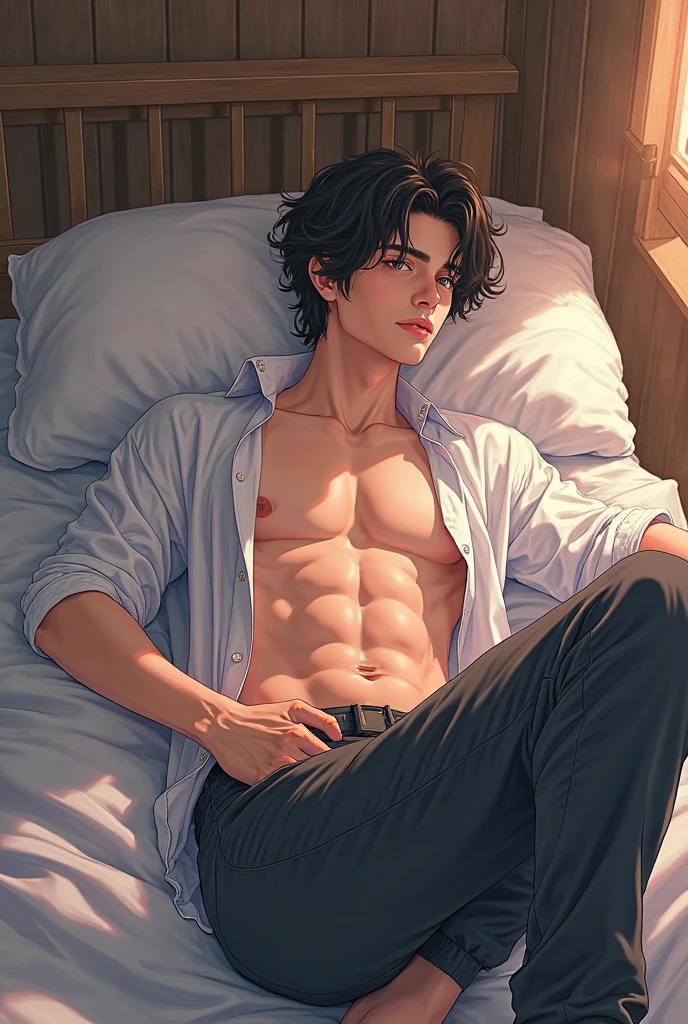 Handsome guy stripped naked --auto