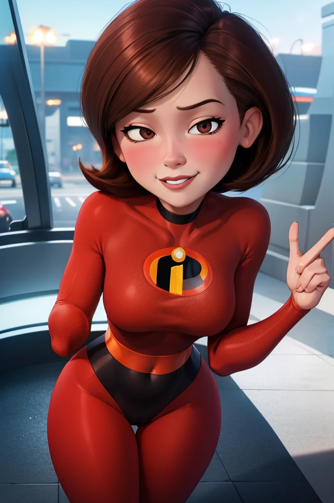 pa_rr, pa_rr, 1girl, ginger hair, brown eyes, superhero suit, smile,, score_9, score_8_up, score_7_up,{{{{{{big hips}}}}}}, {{{{{{{{Fat ass}}}}}}}, bikini, black bikini