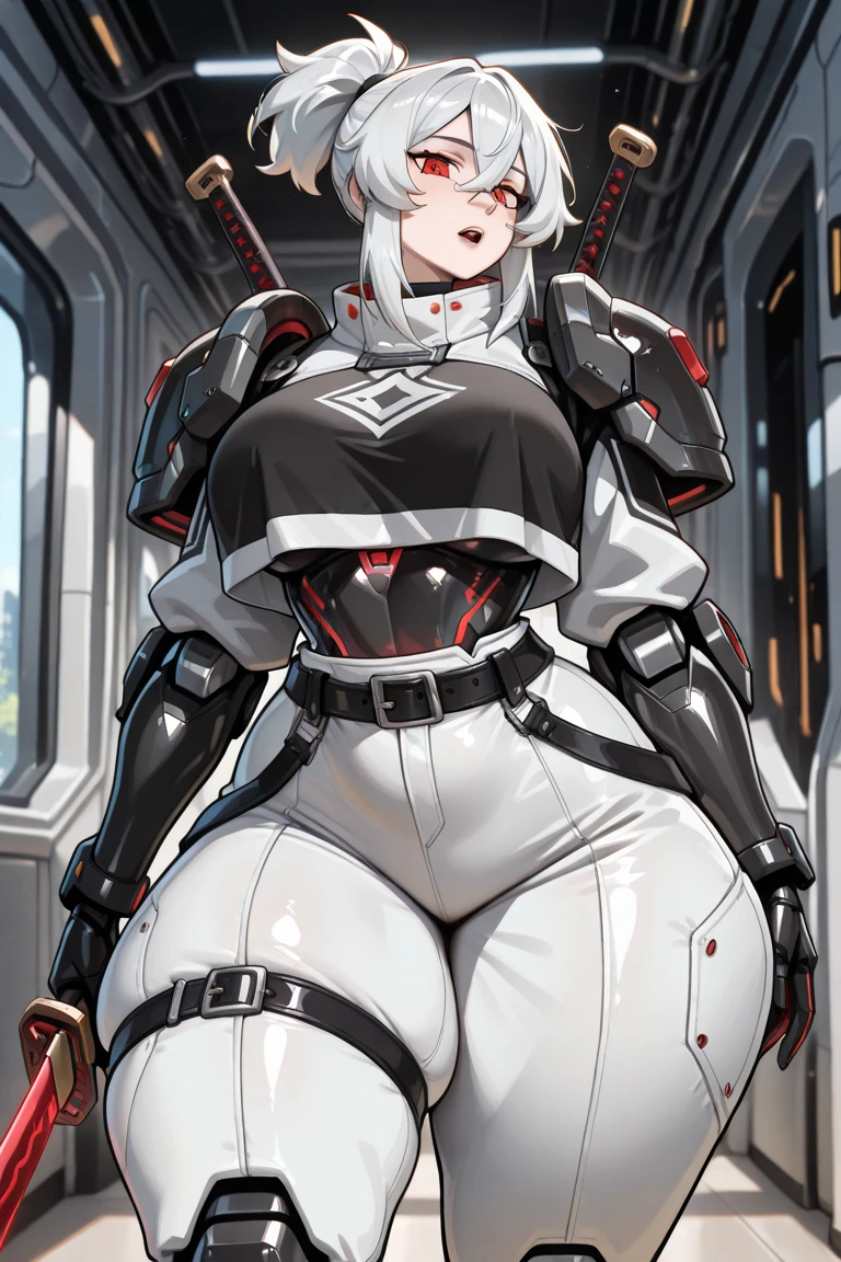 Girl, at park, short hair, massive breasts, large breasts, gigantic breasts, perfect anatomy, illustration, trending on algorithm