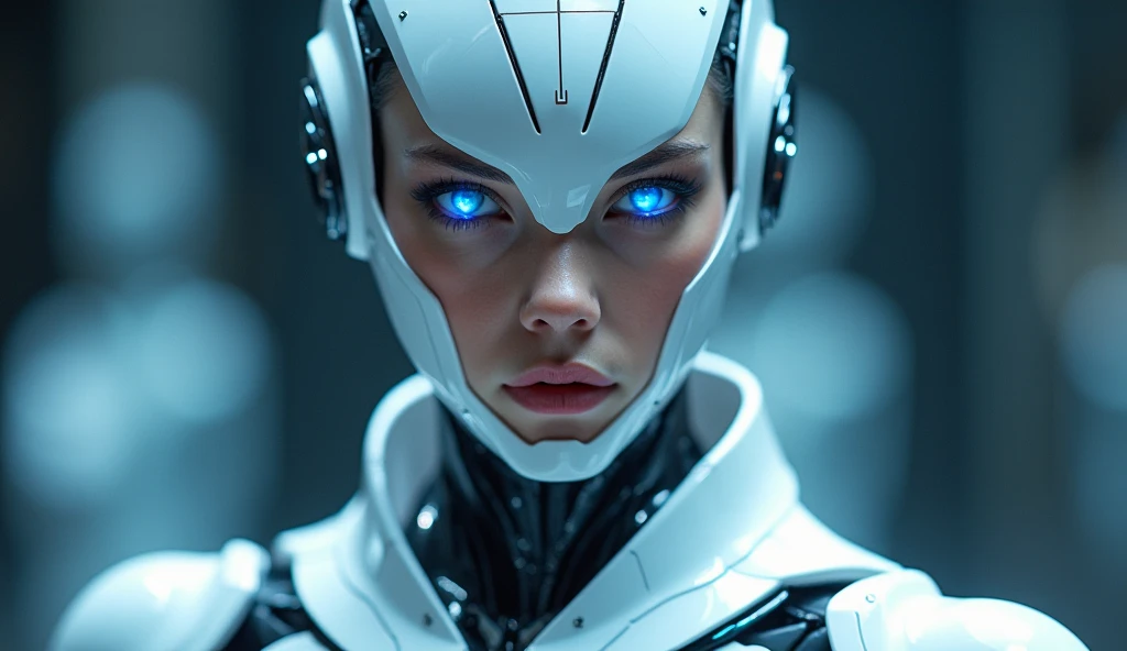 JenniferConnelly, <lora:JenniferConnelly-v15-byShurik:1>clean skin
(closeup) looking at viewer
(LikenessHelpbyShurik3:1)
robot
In this intense close-up, a female version of RoboCop stands amidst a crime scene, bathed in the alternating glow of blue and red lights. (Best quality: 1.3)
Her metallic exterior, embellished with sleek armor and intricate detailing, exudes an aura of power and authority. The addition of bold lipstick on her lips adds an unexpected touch of femininity, creating a striking contrast against the backdrop of the grim crime scene. (Detailed: 1.2)
As the blue and red lights cast an eerie ambiance, they illuminate her features with an otherworldly glow. The cold, blue light emphasizes the high-tech nature of her cybernetic enhancements, while the intense red light highlights the intensity of the situation. (Ambient lighting: 1.4)
Her piercing gaze, enhanced by glowing visor-like eyes, reflects a fierce determination to uphold justice and bring criminals to account. The reflections of the crime scene in her visor serve as a reminder of the challenges she faces and the importance of her mission. (Intense gaze: 1.3)<lora:LuisapHumanoidRobots_v1:1> ,