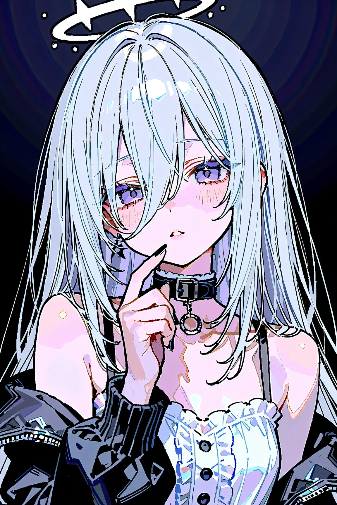 (1girl:1.5), (slavery princess), ((chest up, close up:1.6)), (side view), (drooling , dropping tears:1.6), (opened mouth:1.8), looking at a viewer,(ahegao:1.8), (heart shaped pupils:1.8), (???????:1.8),(lost in sane), Perfect style, slender body, (super beautiful big eyes, anime style :1.5),well-proportioned body shape, beautiful face, accurate, anatomically correct, highly detailed face and skin texture, detailed eyes, blue eyes, double eyelids, thin eyebrows, glitter eyeliner: 1.2, blushed cheeks, round face, glossy skin, fair skin: 1.2, (glossy lips: 1.4), (Voluptuous lips:1.5), full of delight, seductive posture, innocent and Cute girl, BREAK (wearing a micro bikini, white glossy metallic fabric ), (( beautiful extra long hair, flowing bangs, straight:1.6)), (pale green hair, vivid black as innercolors, multi haircolor:1.5), (tied up with large shackles with skull signature :1.5), (large slave collar, chained:1.6), (prisoner tattoo:1.6), BREAK (focus on her slim curve), ((( in her solitary confinement , prison : 1.6)), top quality, (Masterpiece: 1.3), (Maximum resolution: 1.2), (Ultra HDTV: 1.2), Cinema light, Ultra HDTV, (Detailed eyes and skin), (Detailed facial features), HDR, 8k resolution, Sharp Focus: 1.2,