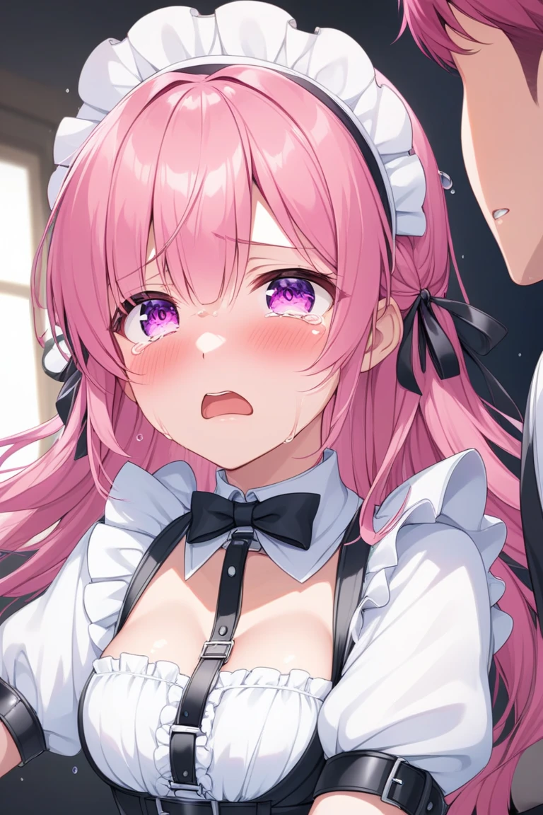 NSFW,((1man with 1woman,Having sex)), sidefellatio,fellatio,from side,1boy,penis,show off nipple,Light blue hair,Light pink hairstyle,Cat ears,Pink eyes,Light blue Lolita,white sock,pink bows,Top image quality,Best Quality