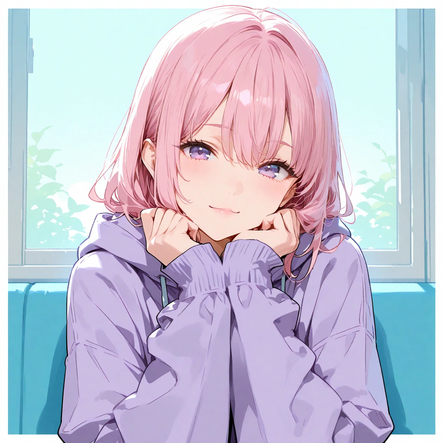 Leaning on the couch、Raise your legs, An ultra-high picture quality, Super Detail, 超A high resolution, Anime, Manga, Illustration, Super cute beauty