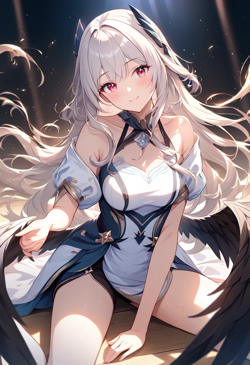 ((best quality)), (Ultra Detailed), ((Extremely detailed)), (fair), ((girl)), ((Ultra HD)), (masterpiece), (high quality), (best quality), (4K), (high quality), (1个girl),Parted bangs, ((Hair intake)), Long hair,(Random Hairstyle), Big Breasts, slim body, (Transparent fabric),Succubus, Normal arm ,miniskirt ,Exposing underwear,Belly tattoo,Starry Sky,Put your hands behind your back