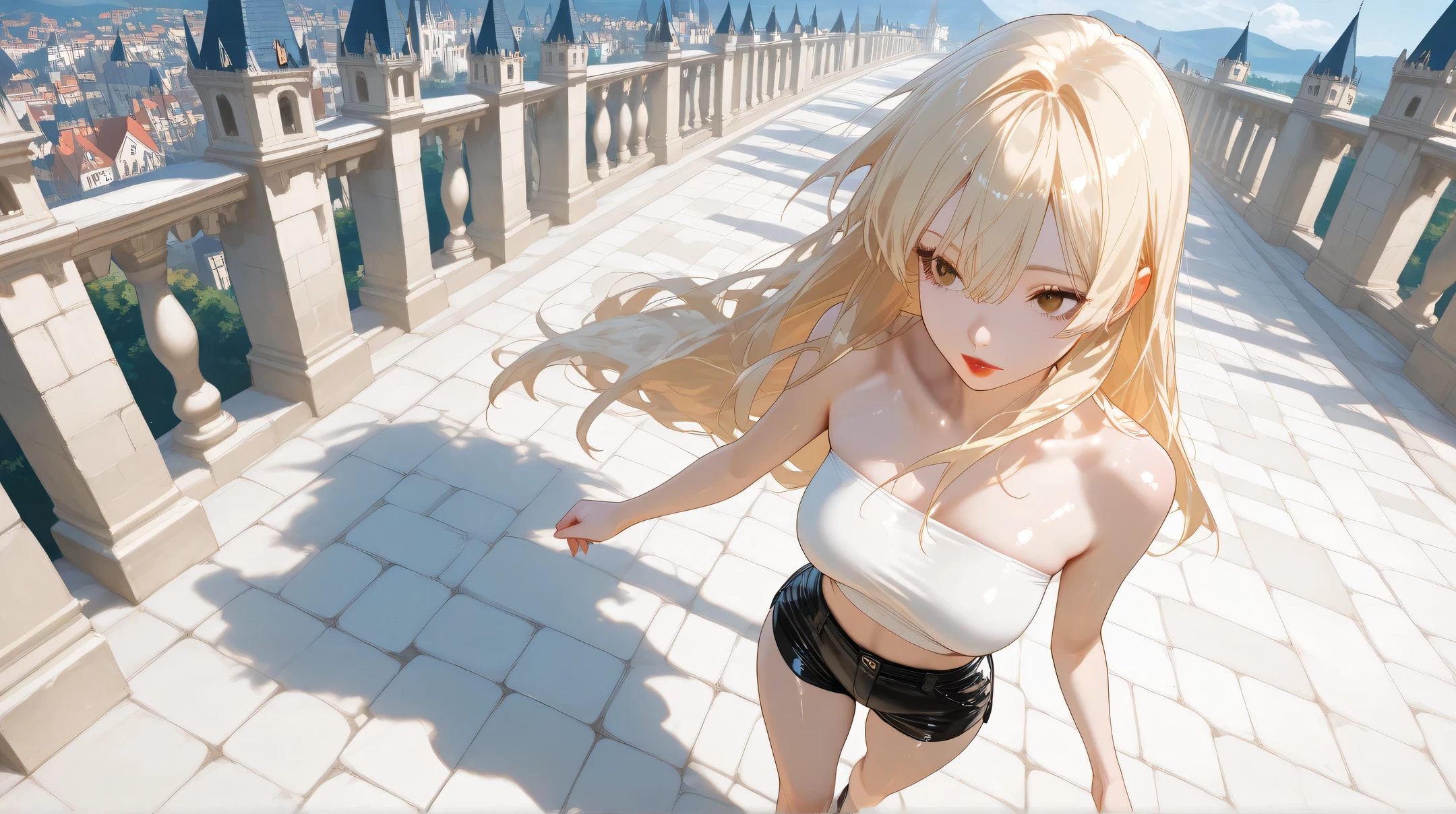 Anime - imagem de estilo de uma mulher em um vestido com uma jaqueta de couro, usando fones de ouvido, photorealistic anime girl rendering, arte cg anime suave, Estilo anime 3D realista, anime. soft lighting, arte de anime realista, arte de anime digital, arte de anime digital detalhada, estilo anime 4K, Advanced digital anime art, menina anime sedutora, arte digital estilo anime, anime estilo 3d