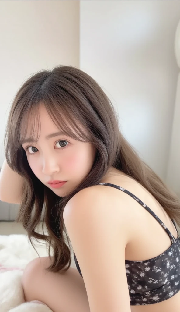 tem uma mulher com colar e brincos posando para uma foto, Jinyoung Canela, Jaeyeon Nam, Ulzzang, Chiho, jennie blackpink, Kim Doyoung, Heonhwa Choe, Dom Yunjoo, Yoshitomo Nara, Lee Ji - Eun, Lee Ji-eun, maquiagem macia, Directed by: Ayami Kojima, Dahyun