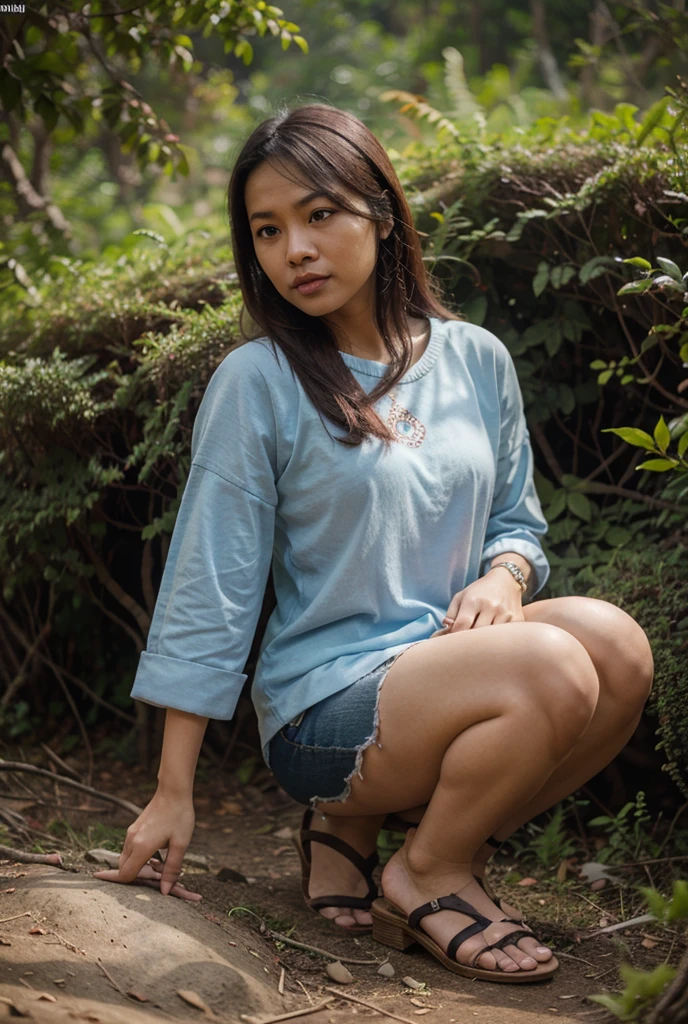 ((Best Quality, 8K, Masterpiece:)), Focus, realistic, A stunning high-resolution, vibrant photograph of 15 old young indonesian girl wear oversize long tshirt and no panties, smiling,surrounded by men, multiple men ,sexy aura, erotic mood, sitting,at outdoor theme park benches,realistic photo, full body shot,The background is slightly blurred to keep the focus on her, creating a beautiful bokeh effect. soft sunlight filtering through, realistic hands,