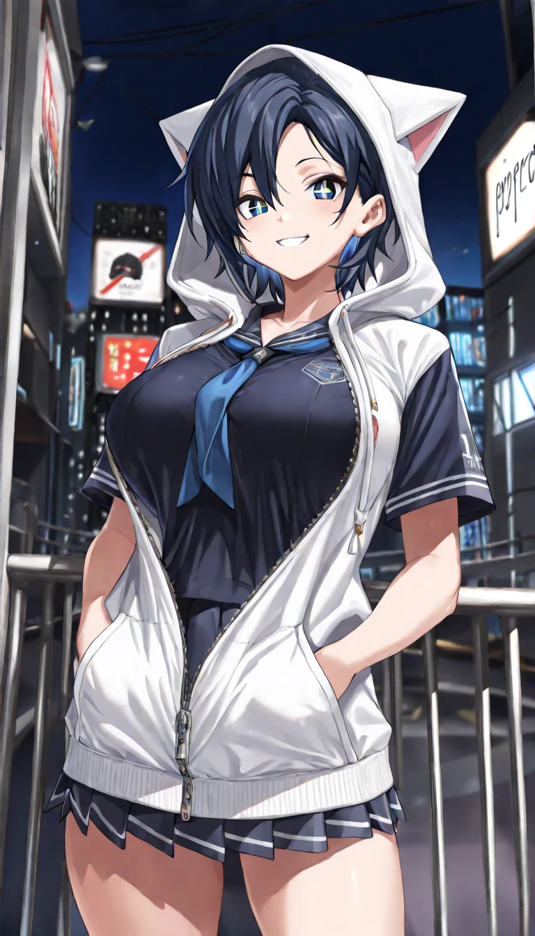 Masterpiece, best quality, pregnant, blue archive, full body
