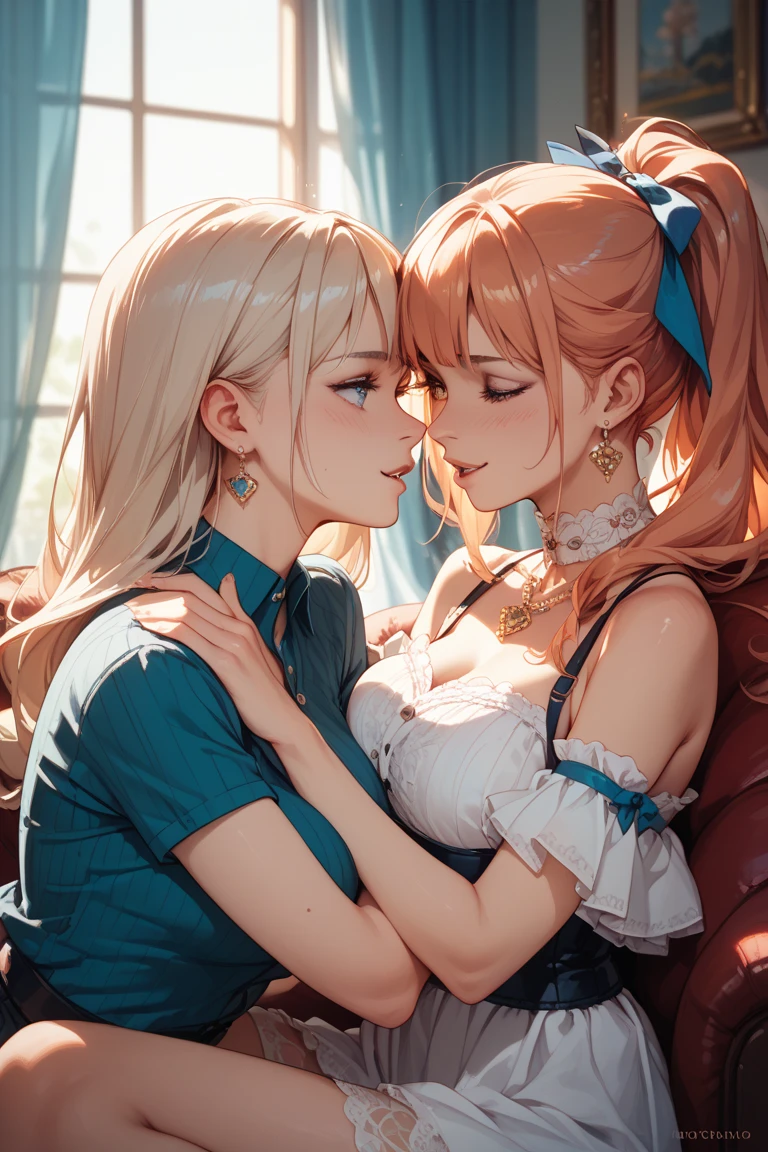 lesbian kissing