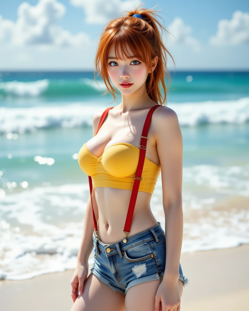 A world-class professional photographer uses SONY α7 III, A beautiful Kansai female mercenary photographed with FE 16-35mm F4 ZA OSeautiful female mercenary with assault rifle in desert city in high definition、Vibrant colorest quality, Please be sure to take at least 2 photos.。Believe in your own growth and go beyond your limits to quickly take beautiful photos.。Straddle the chaicing backwards、wearing no clothes、Underwear、Booty pose、japanes、Pixie Cut 、Orange Hair 、