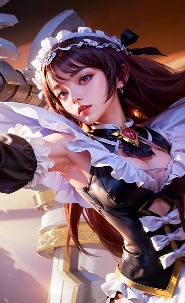 (8k, RAW photo, photorealistic:1.25) ,( lipgloss, eyelashes, gloss-face, glossy skin, best quality, ultra highres, depth of field, chromatic aberration, caustics, Broad lighting, natural shading,Kpop idol) looking at viewer with a serene and goddess-like happiness,
